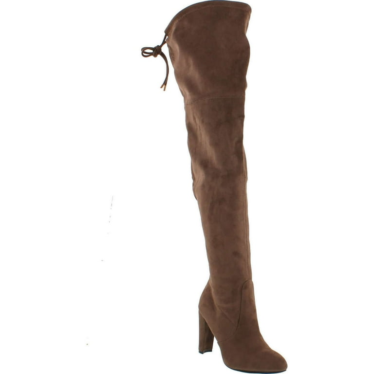 Drawstring thigh cheap high boots