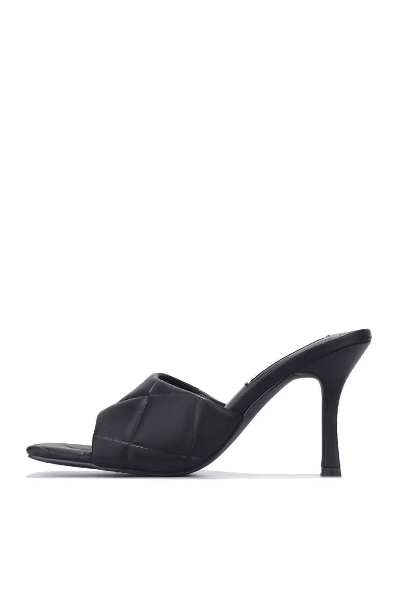 Padded Mules Rampage Mules Cape Robbin Envy Black Toe Post High