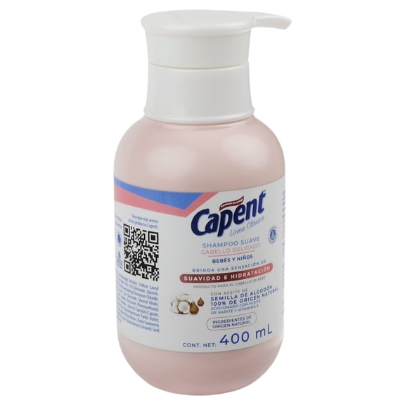 CAPENT SHAMPOO CABELLO DELICADO BEB?S Y NI?OS SUAVIDAD E HIDRATACI?N 400 ML
