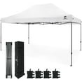 thumbnail image 1 of CAPHAUS 10ft x 15ft Commercial Grade Pop Up Outdoor Canopy Easy Up Tent, Heavy-Duty, Instant Folding Shelter with Wheeled Carry Bag and Weight Bags, Portable for Camping, Patio, Parties, White, 1 of 9