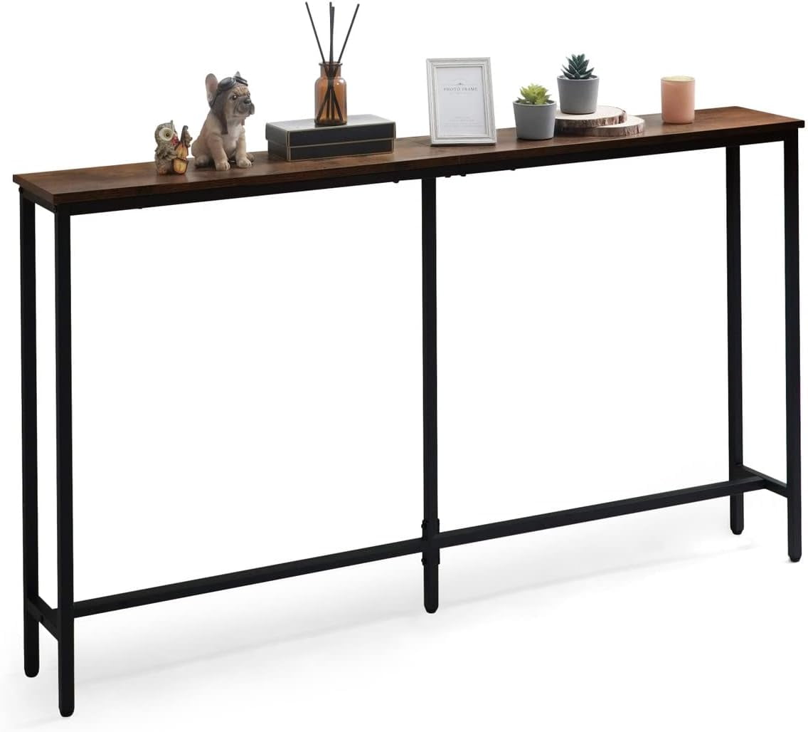 CAPHAUS 47” Narrow Long Console Table for Entryway, Classic Design Sofa