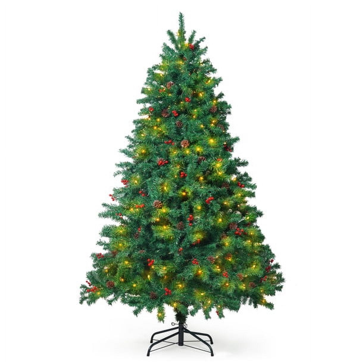 CAPHAUS 6 Feet Premium Full Artificial Prelit Christmas Tree w/ 800