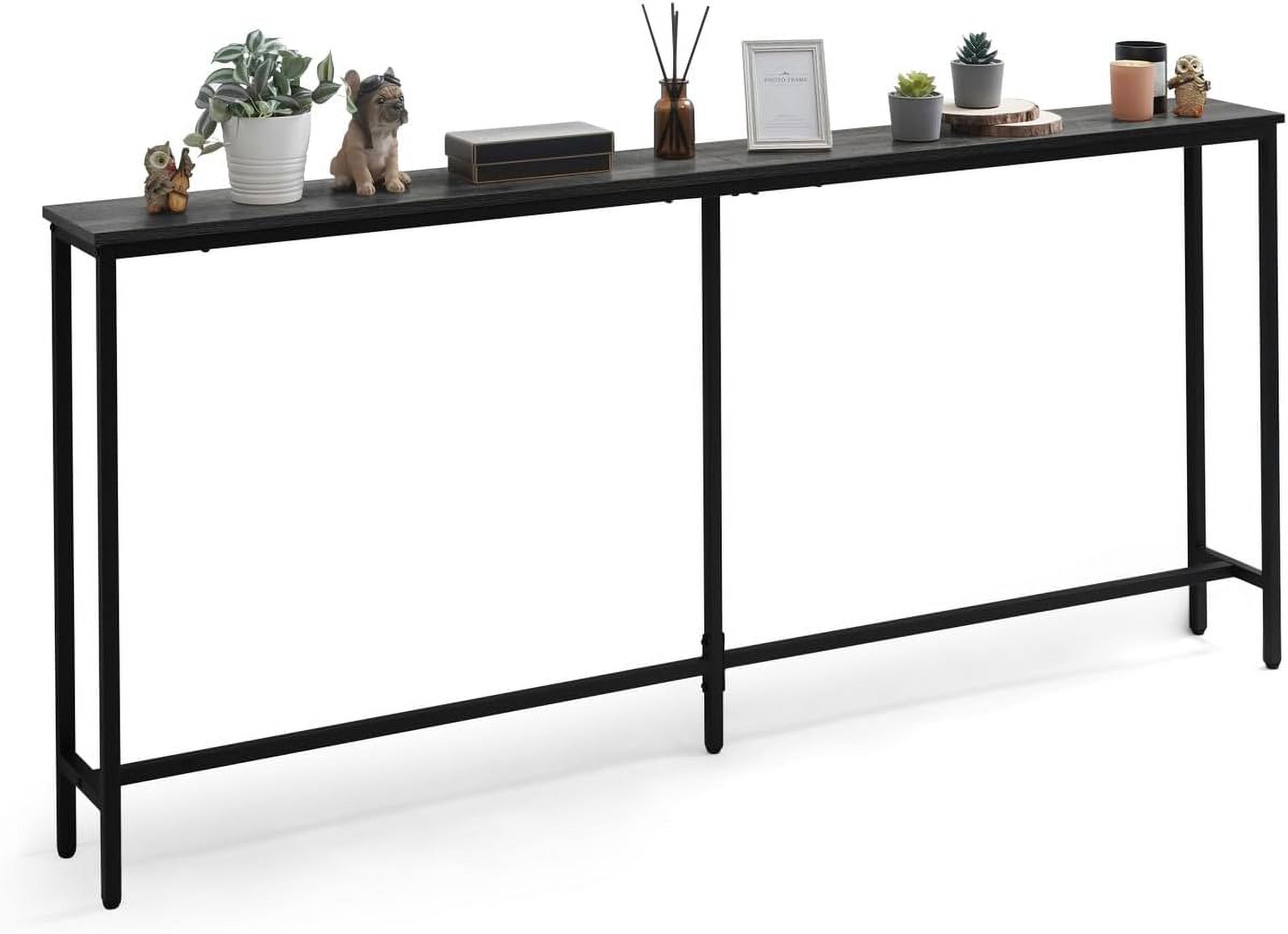 CAPHAUS 71” Narrow Long Console Table for Entryway, Classic Design Sofa