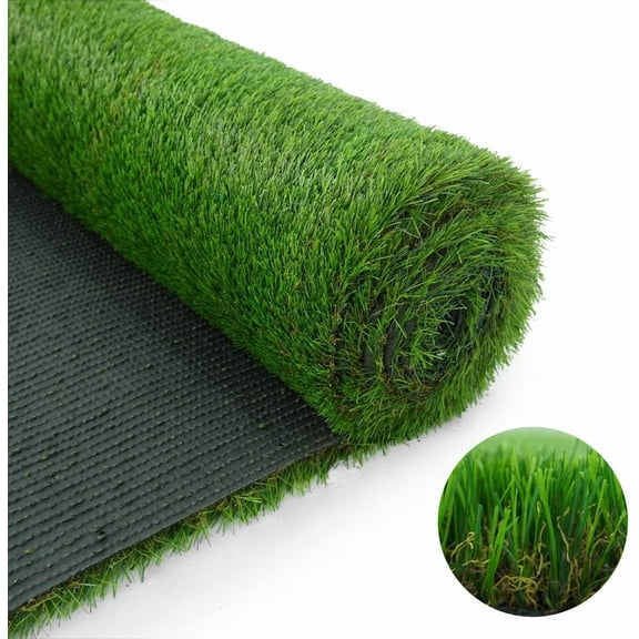 CAPHAUS 72 X 120 Inches Artificial Turf Grass Indoor/Outdoor, Faux Grass Decor, Grass Pad Mat for Pet Dogs, Potty Training with Drainage, Realistic Fake Grass Rugs for Garden, Lawn, Patio, Balcony