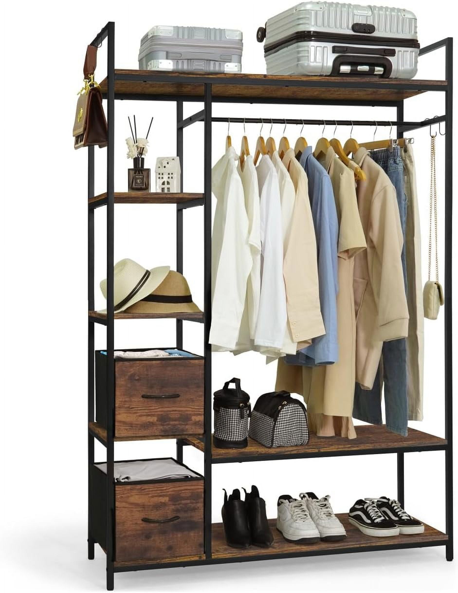 CAPHAUS 979lbs Capacity Garment Rack for Hanging Clothes, Heavy Duty ...