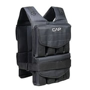 CAPHAUS Adjustable Weighted Vest for Strength Training, Workout and Running, Body Weight Vest for Men and Women, Weighted Jacket, Removable Weight Included, Regular Length