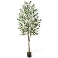 thumbnail image 1 of CAPHAUS 5/6/7 FT Artificial Olive Tree with Faux Branches and Dried Moss, 1 of 9