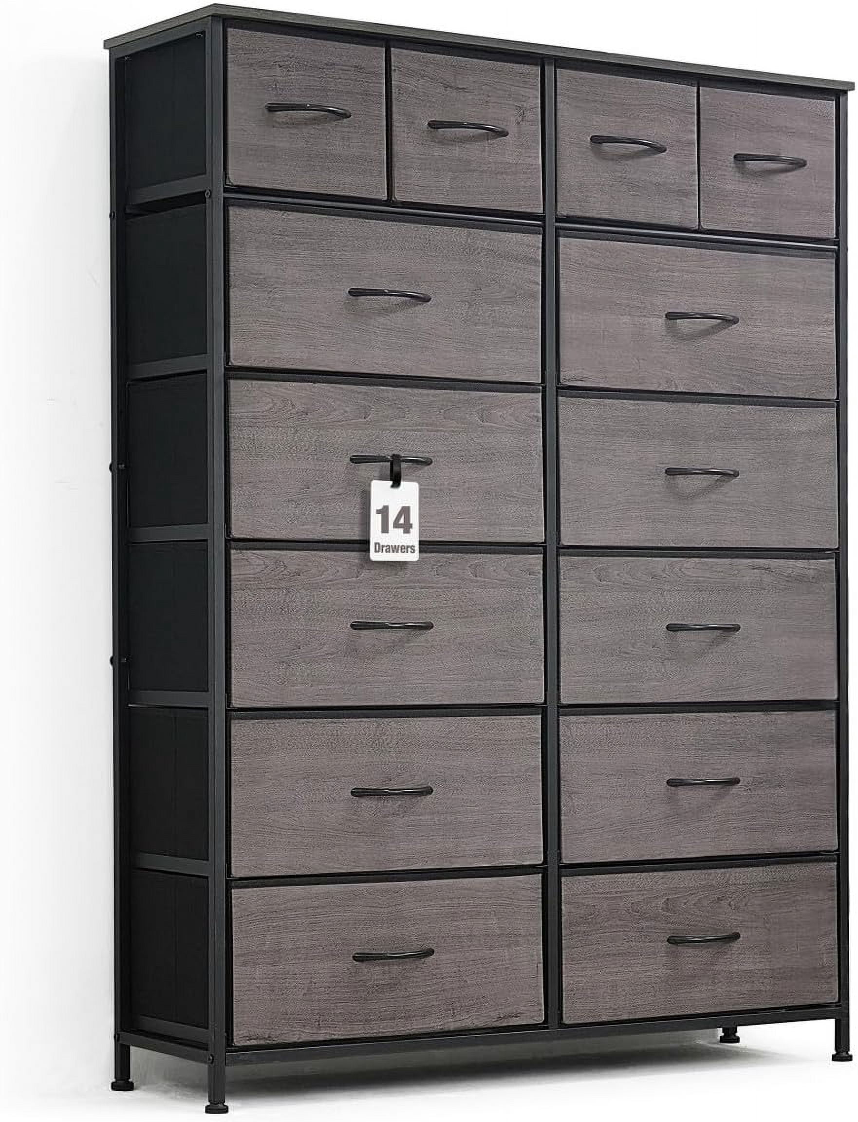 Sorting Drawer CAPHAUS Drawer Storage Tower w/ 14 Fabric Bins, Office Drawer, Sorting ...