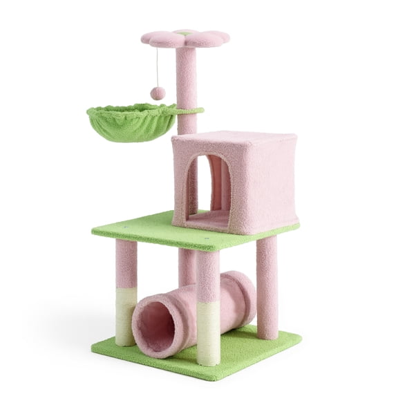 Level A Post CAPHAUS Flower Cat Tower for Indoor Cats, 40