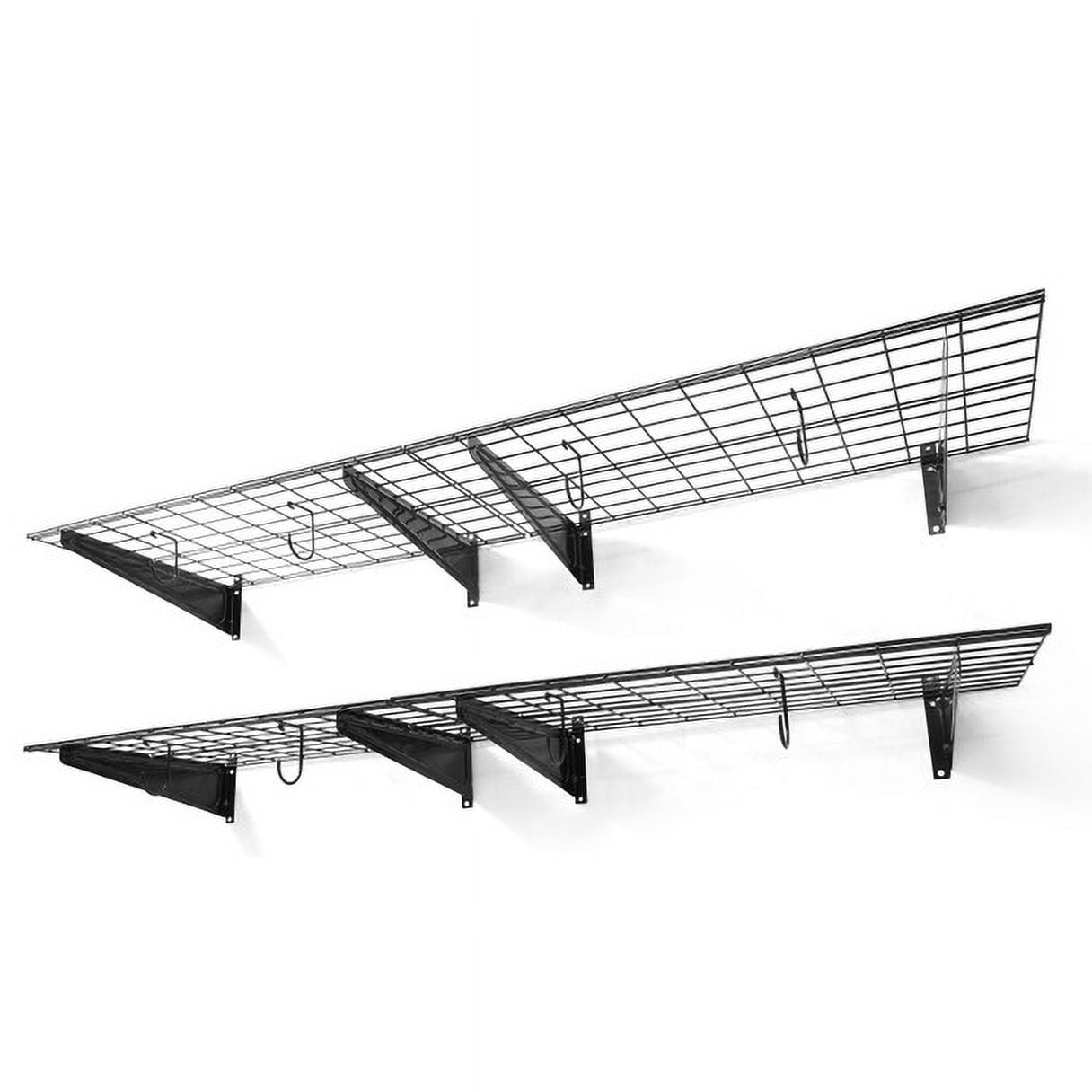CAPHAUS Garage Wall Shelving 2Pack of 1.5ft x 6ft, 18InchDepth by 72