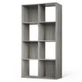 thumbnail image 1 of CAPHAUS Sturdy Room 11-Inch Cube Storage Organizer Shelf, with Thick Exterior Edge, Storage Shelf Divider w/ Back, Bookcase, 8-Cube, Greige Oak, 1 of 9