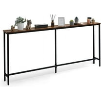 CAPHAUS Wood Composite Console Table, Rustic Oak