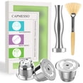 thumbnail image 1 of CAPMESSO Reusable Nespresso Pods,Refillable Stainless Steel Coffee Capsules with OriginalLine(3 Pod), 1 of 8