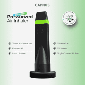 CAPNOS ZERO | Peppermint Flavored Air Inhaler | Pressurized Draw & Bold Throat Hit