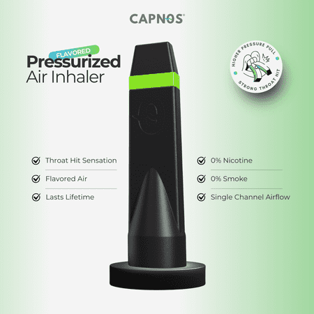 CAPNOS ZERO | Peppermint Flavored Air Inhaler | Pressurized Draw & Bold Throat Hit