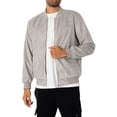 thumbnail image 1 of CAPO Suede Bomber Jacket, Grey, 1 of 6