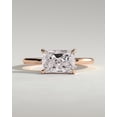 thumbnail image 1 of CAPRICARATS 3.00Ct Radiant East West Lab Grown Diamond Engagement Ring, Hidden Halo, 18K Rose Gold, 1 of 6