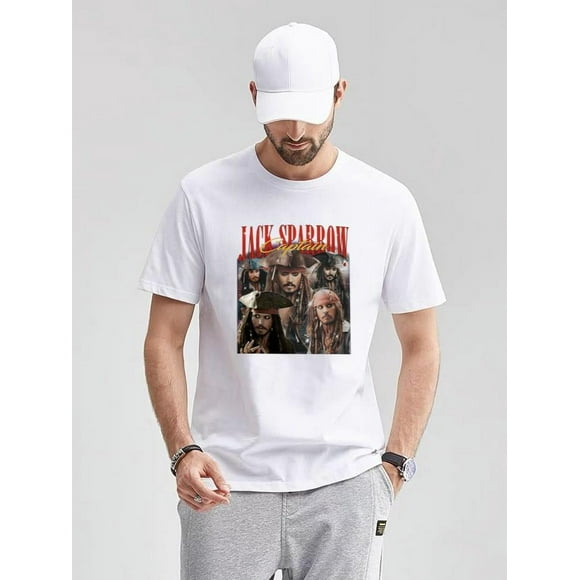 CAPTAIN JACK SPARROW T-Shirt Vintage Homage Fan Retro 9, for men & women, up to size 5XL.