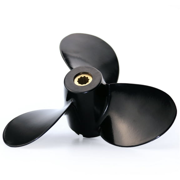 CAPTAIN Outboard Propeller fit SUZIKI 4-6HP, 7 1/2x7 Pitch, 10 Spline Tooth Board Prop, OEM RH Aluminum Propellers for DF4 DF5 DF6 Engines