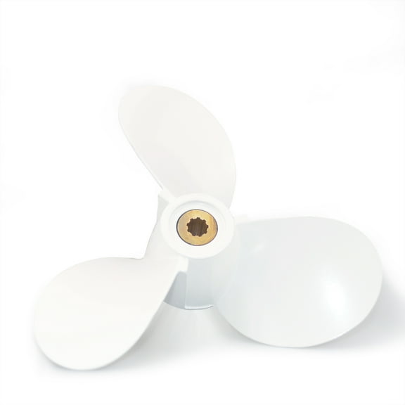 CAPTAIN Outboard Propeller fit YAMAHA 4-6 HP, 9 Spline Tooth Board Prop, RH, Aluminum, OEM Propellers for F4, F5, F6, 4, 5 HP Engines , 7 1/2 x 4