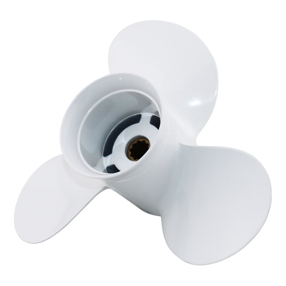 CAPTAIN Outboard Propeller fit YamahaE-Tec 25-30 HP, 10 Spline Tooth Board Prop, OEM RH Aluminum Propellers for20 25 30 F25 HP Engines, 9 7/8x9Pitch