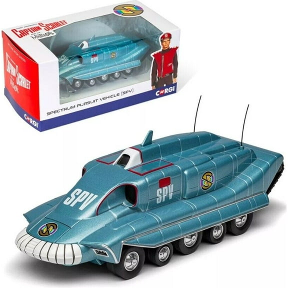 Spectrum Pursuit Vehicle (SPV) Blue Metallic "Captain Scarlet & the Mysterons" (1967-1968) TV Series Diecast Model Car by Corgi