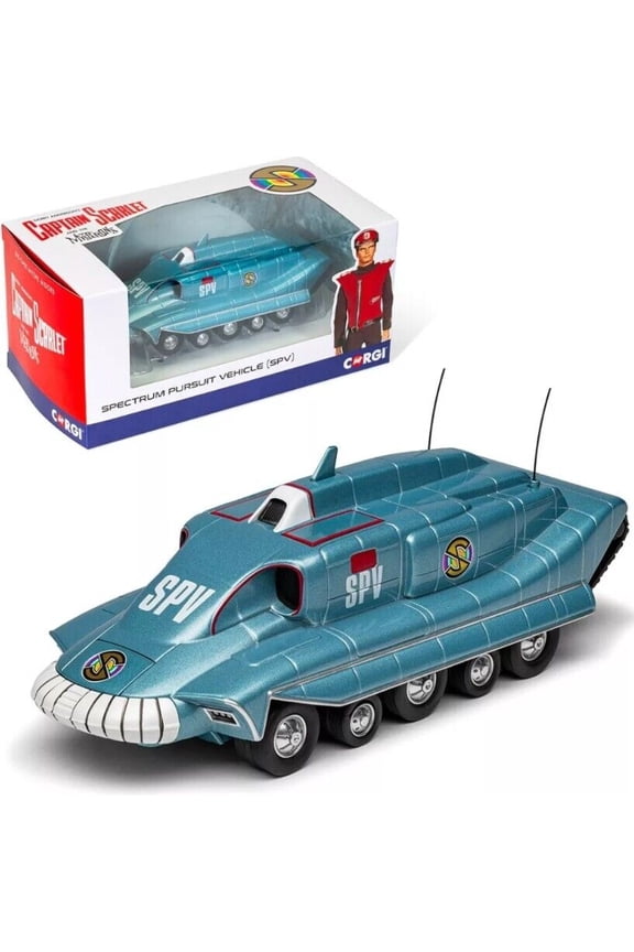 Spectrum Pursuit Vehicle (SPV) Blue Metallic "Captain Scarlet & the Mysterons" (1967-1968) TV Series Diecast Model Car by Corgi