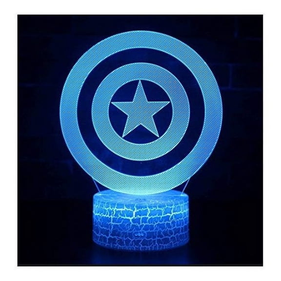 CAPTIAN AMERICA 3D DEOCORATIVE KIDS LIGHT