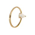 thumbnail image 1 of CAPTIVATING DROP 14KT GOLD NATURAL AUSTRALIAN WHITE OPAL RING, 1 of 4