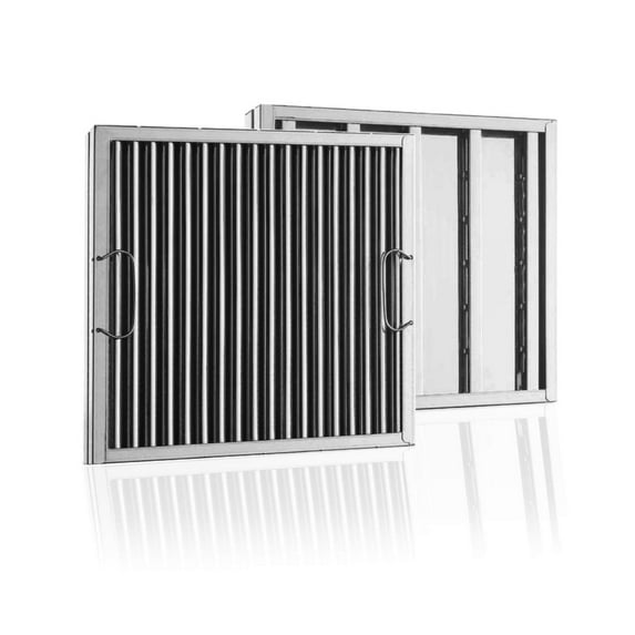 CAPTIVE-AIRE Captrate SOLO Stainless Steel Baffle Restaurant Hood Filter, (16" High x 20" Wide)