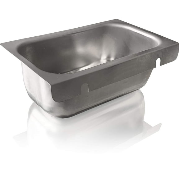 CAPTIVE-AIRE Commercial Kitchen Restaurant Duty Canopy Hood Grease Cup- Removable Keyhole Mount 2.5 Deep