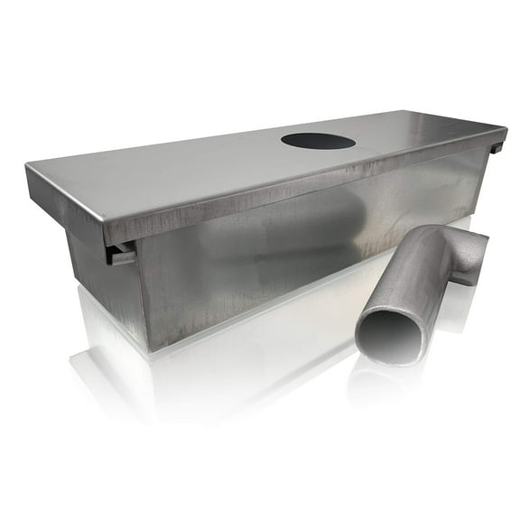 CAPTIVE-AIRE Grease Box for Restaurant Canopy Hood Exhaust Fan (Includes Down Spout)