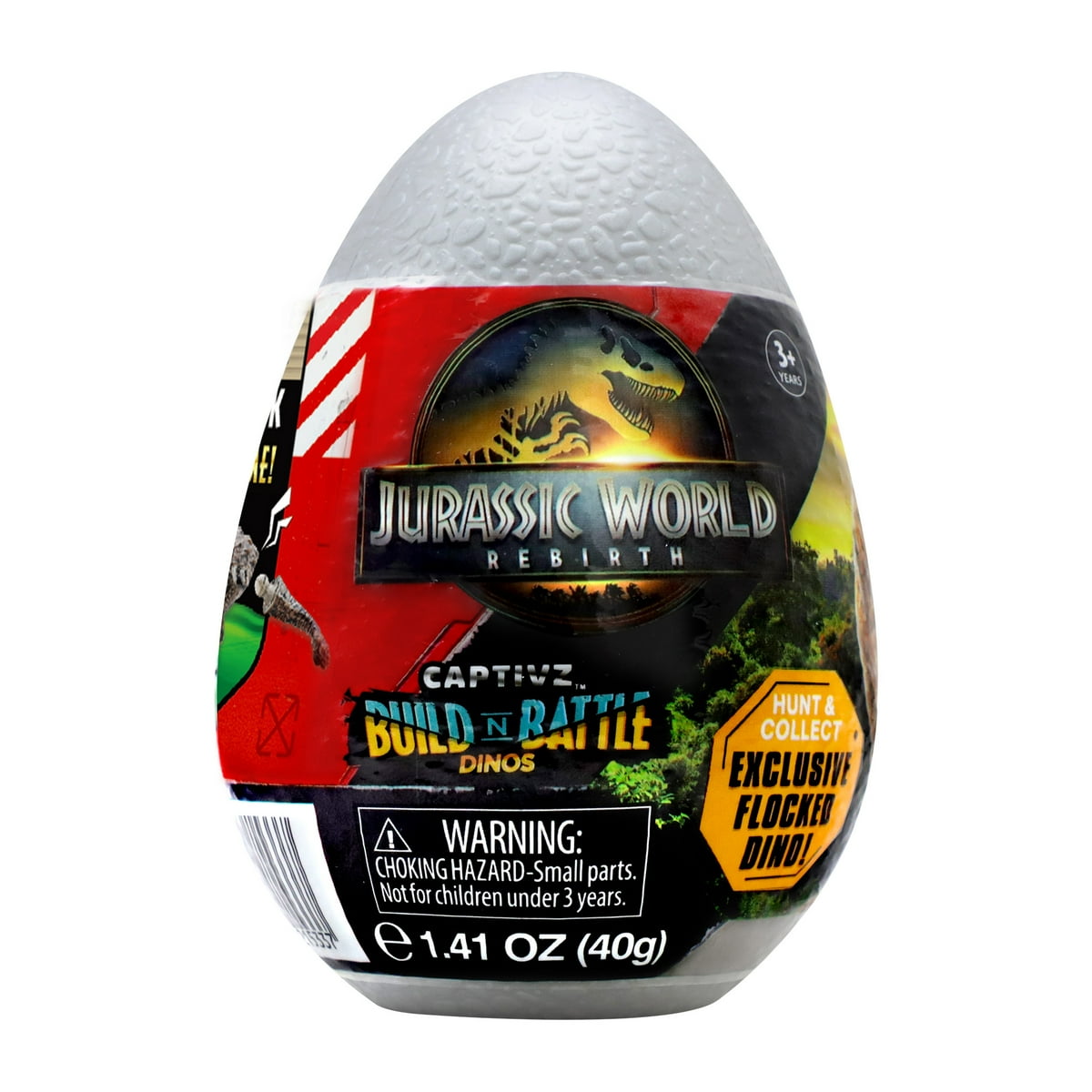 Jurassic World Rebirth Captivz Slime Egg Dinosaur Collectible Flocked Exclusive Ages 3+ - Walmart.com