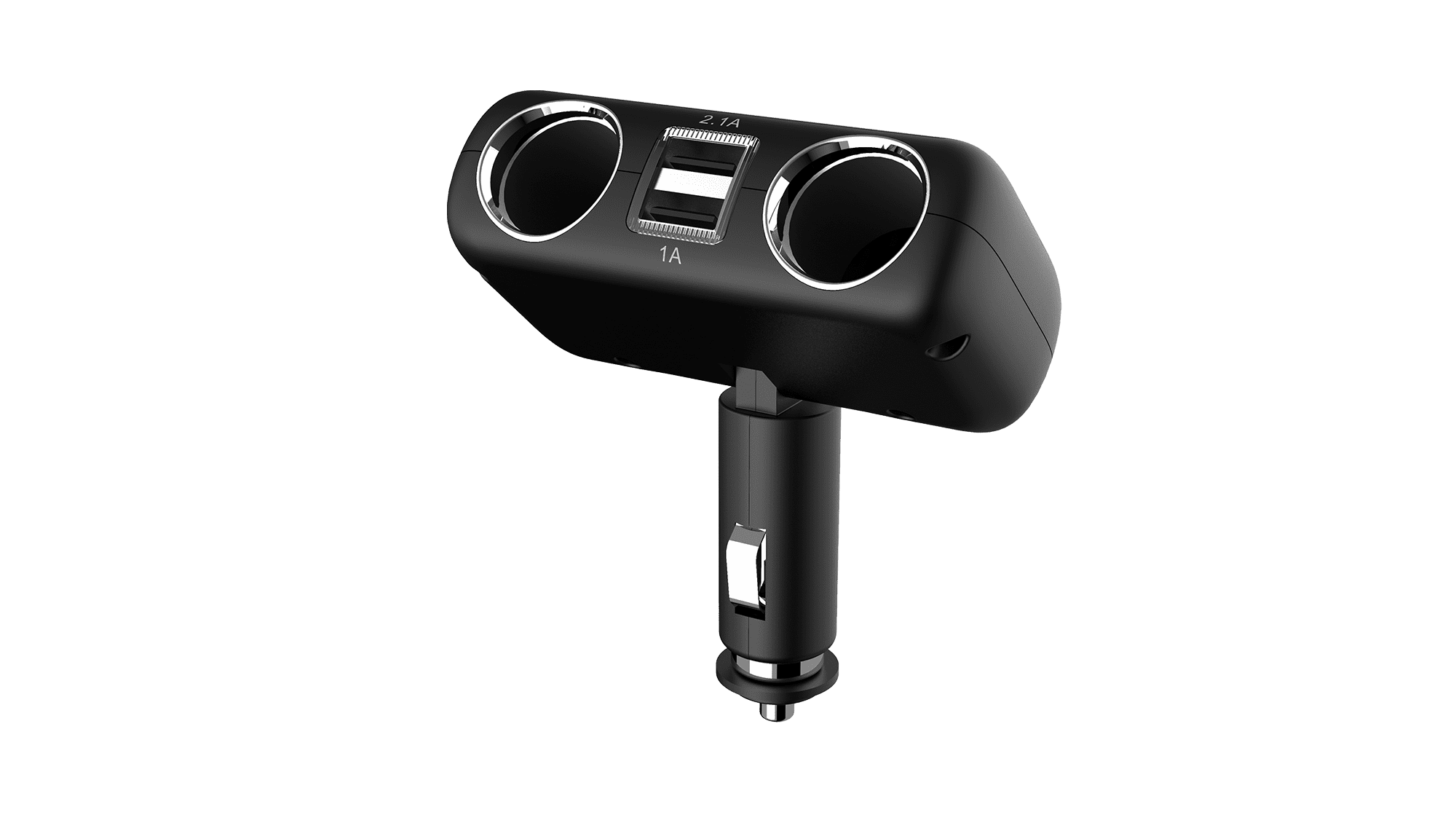 Auto Drive Dual 12V/24V Adapter with Two USB Charging Ports, Compatible with Smartphones and Tablets