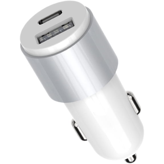 CAR CHARGER USB C/A PD 23W WHT