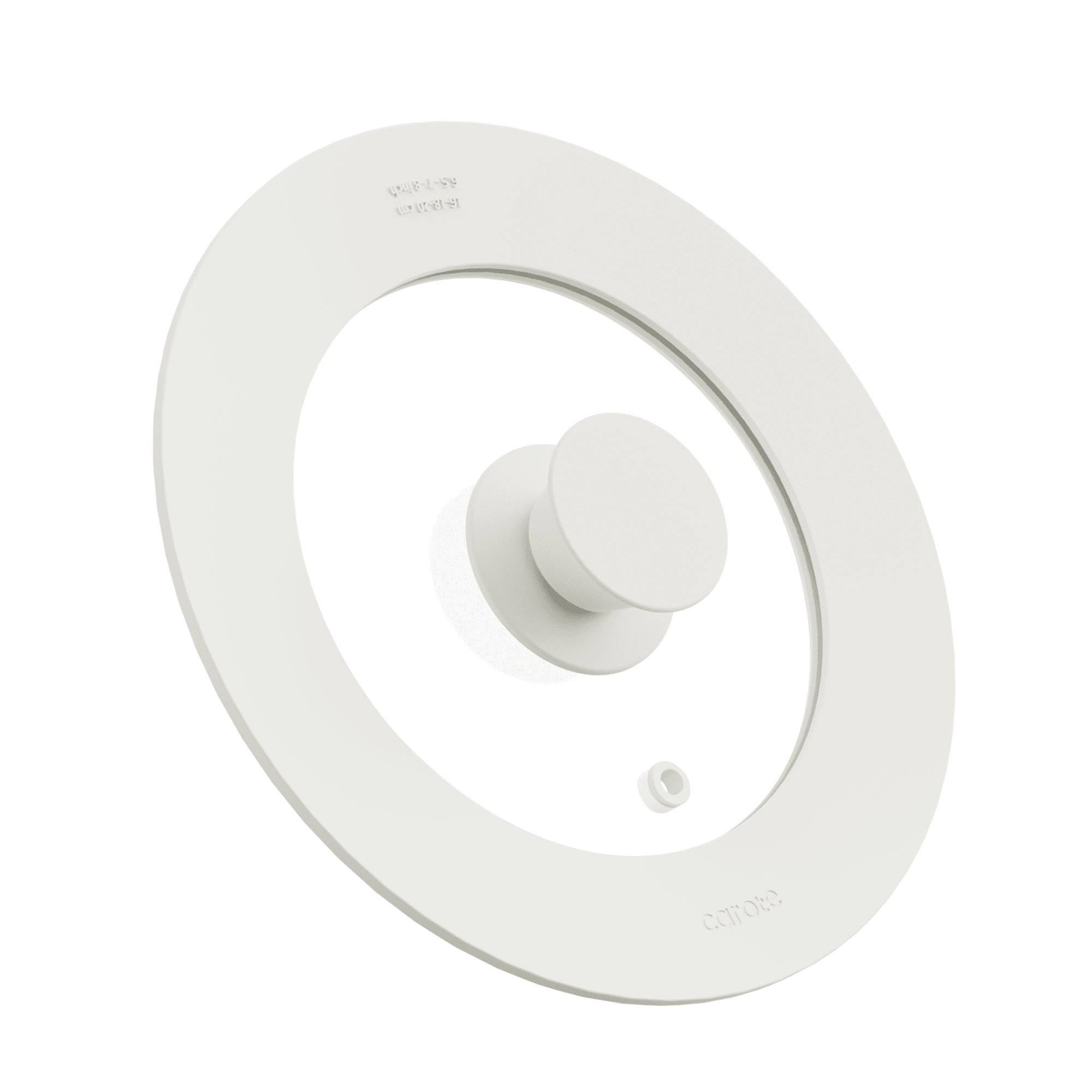 Carote Silicone Universal Lid, Pots and Pans Covers, Suitable for 6.5" 7" 8" Cookware, Silicone Cooking Utensils with Steam Ventilation, Silicone Knob, White