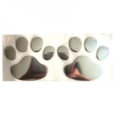 Paw Decals 4-Pack For Cars & More | Dog Paws, Paw Heartbeat Prints, High-Quality Oracal Vinyl, Small ~3.5"