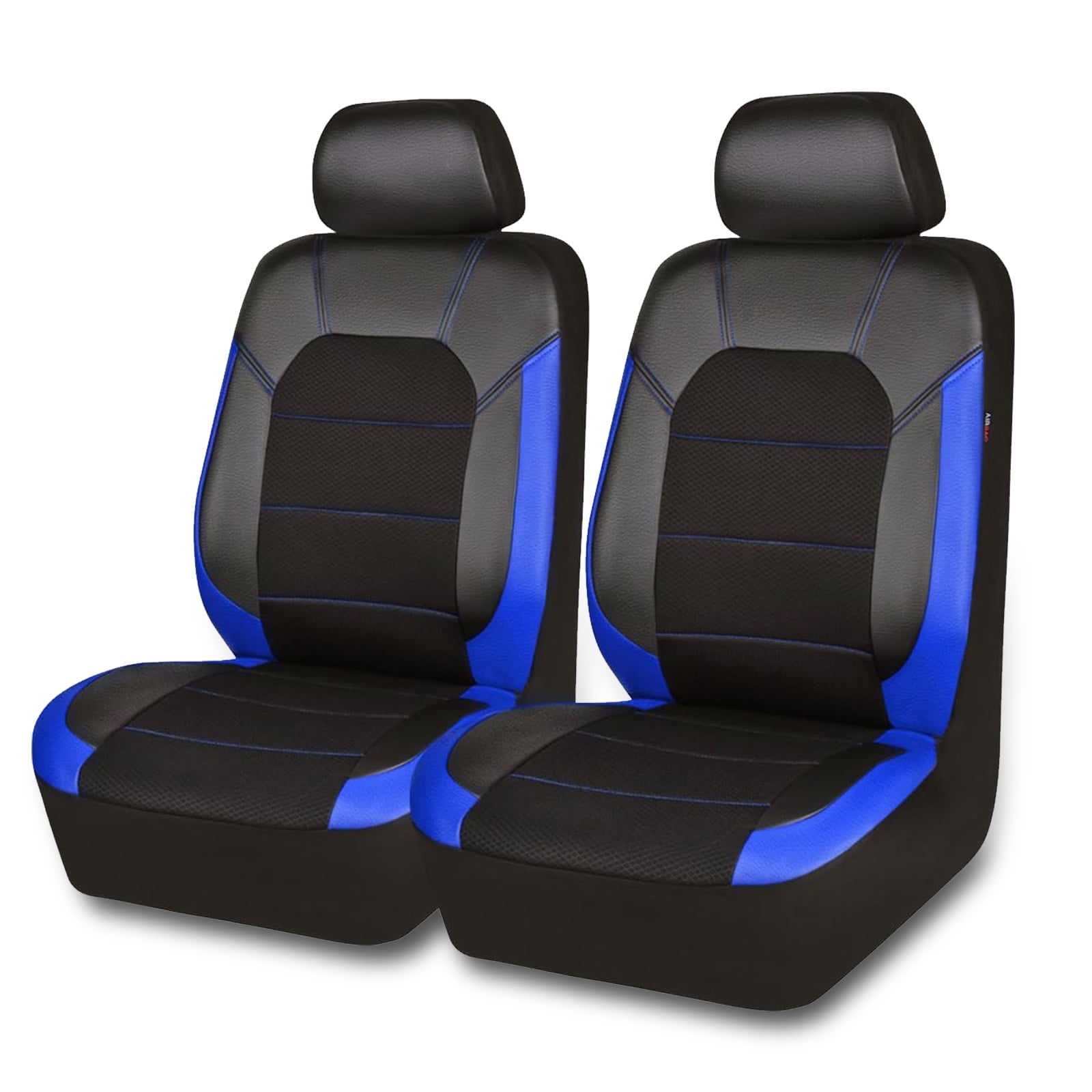 CAR GRAND Leather car seat covers air mesh breathable universal fit airbag compatible car, SUV, truck and van