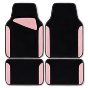 CAR GRAND Waterproof Faux Leather Carpet Car Floor Mats Universal Fit Anti-Slip Nibbs PVC Back Driver Heel Pad SUV, VAN