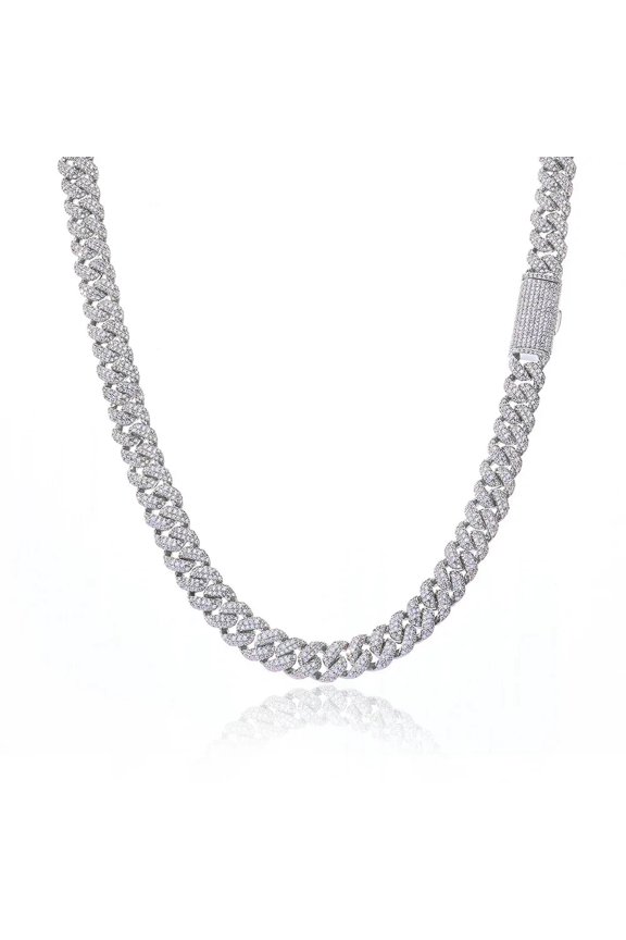 CARTIX Custom 10MM Triple Row Iced Cuban Link Gold Chain Personalized Hip Hop Jewelry for Men and Women