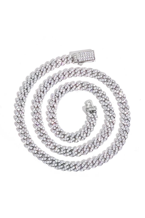 CARÁTIX Custom 6MM Single Row Iced Necklace Personalized Hip Hop Jewelry for Men and Women