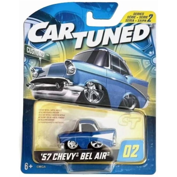 CAR TUNED 57 CHEVY BEL AIR CUSTOMS SERIES 2 HOBBY EXCLUSIVE