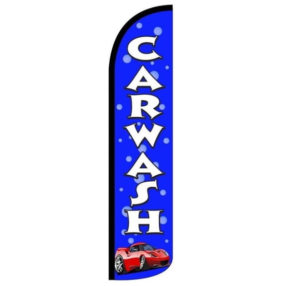 CAR WASH Windless Flag (Hardware Not Included) |Advertisement /Business Flags | Feather Flag |