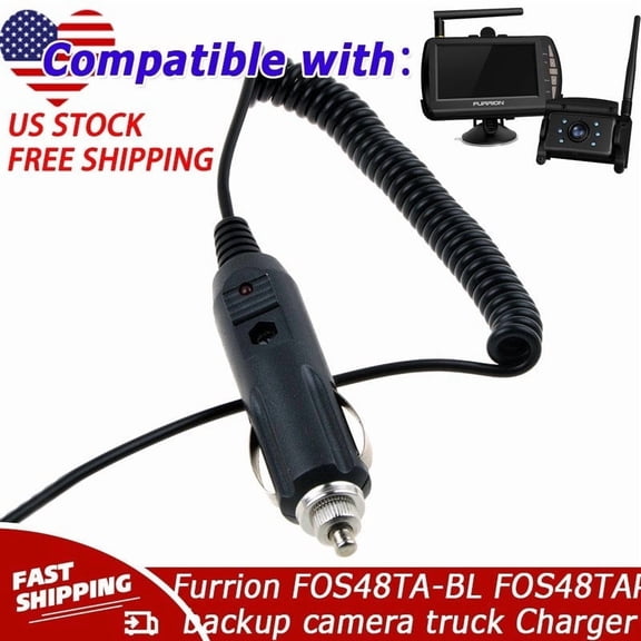 CAR charger adapter Compatible with Furrion FOS48TA-BL FOS48TAP backup camera truck