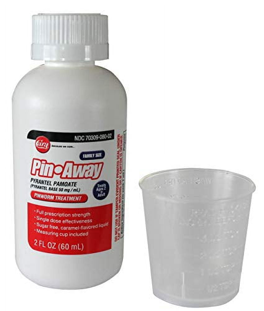 CARA PinAway Pinworm Medicine, 2 Fluid Ounce
