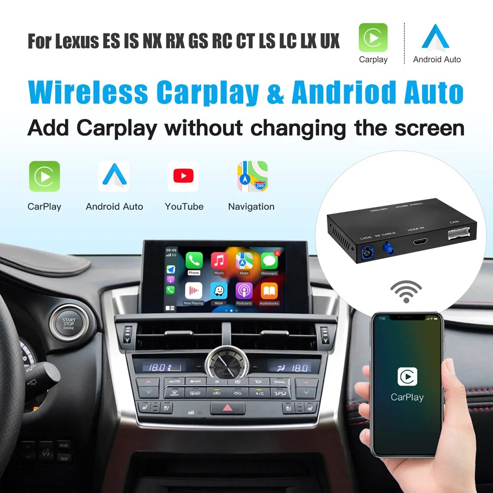 CARABC Wireless Apple Carplay For LEXUS 20142019 CT ES GS IS LC LS LX