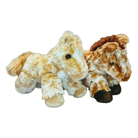 Aurora Mini Flopsie 8" Caramel and Mocha Horse Stuffed Animal Plush
