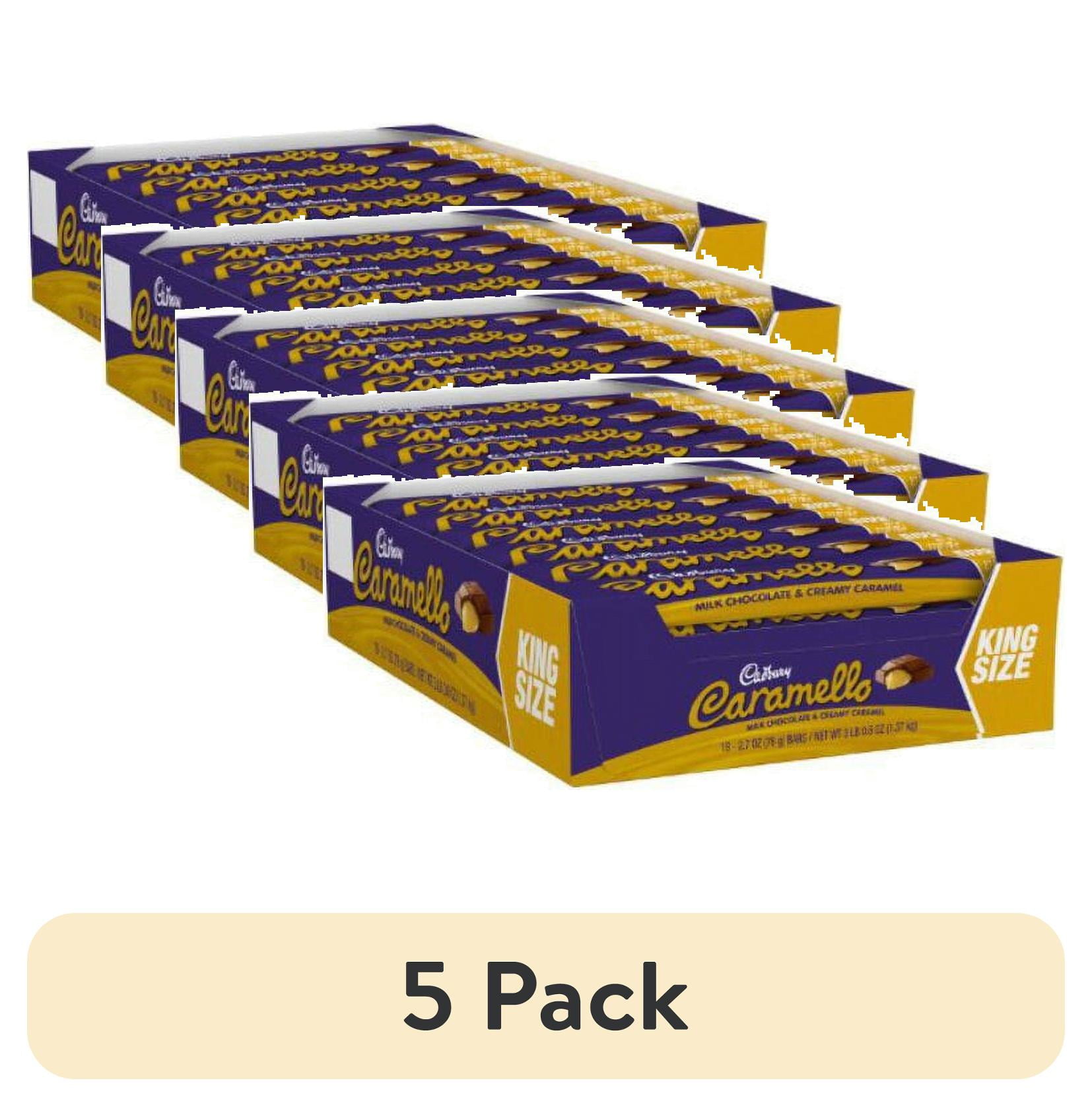 (5 pack) CADBURY CARAMELLO Milk Chocolate and Caramel King Size Candy