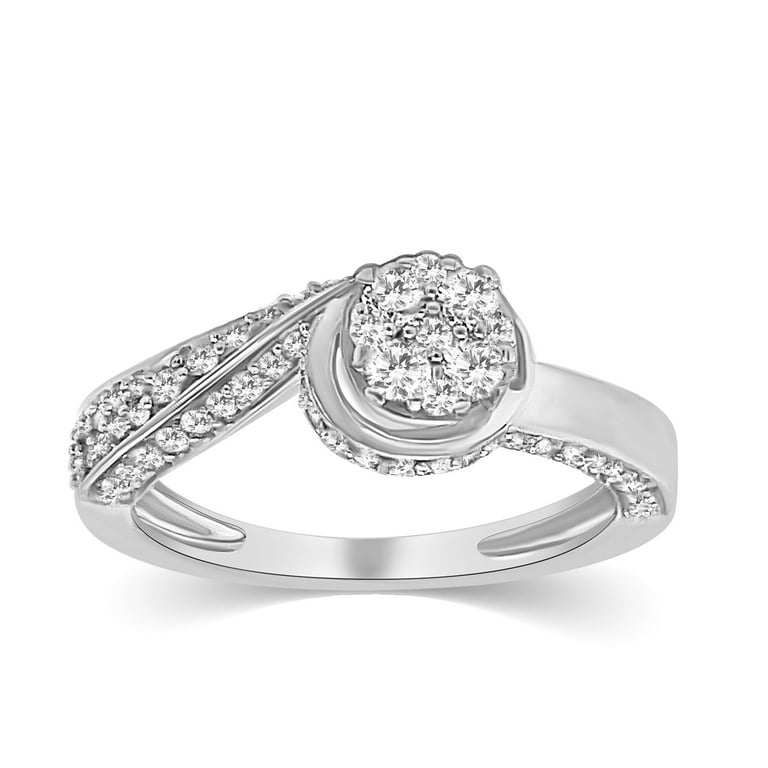 1 CT. Diamond Solitaire Engagement Ring in 14K White Gold (J/I3)