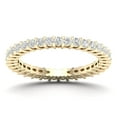 thumbnail image 1 of CARATS FOR YOU 1.02 Carat Diamond Eternity Bands with Natural Diamond in 14K Yellow Gold (I-J Color, I2-I3 Clarity), Ring Size-5, 1 of 6